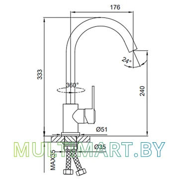 Смеситель Frud R42052-10 картинка 5
